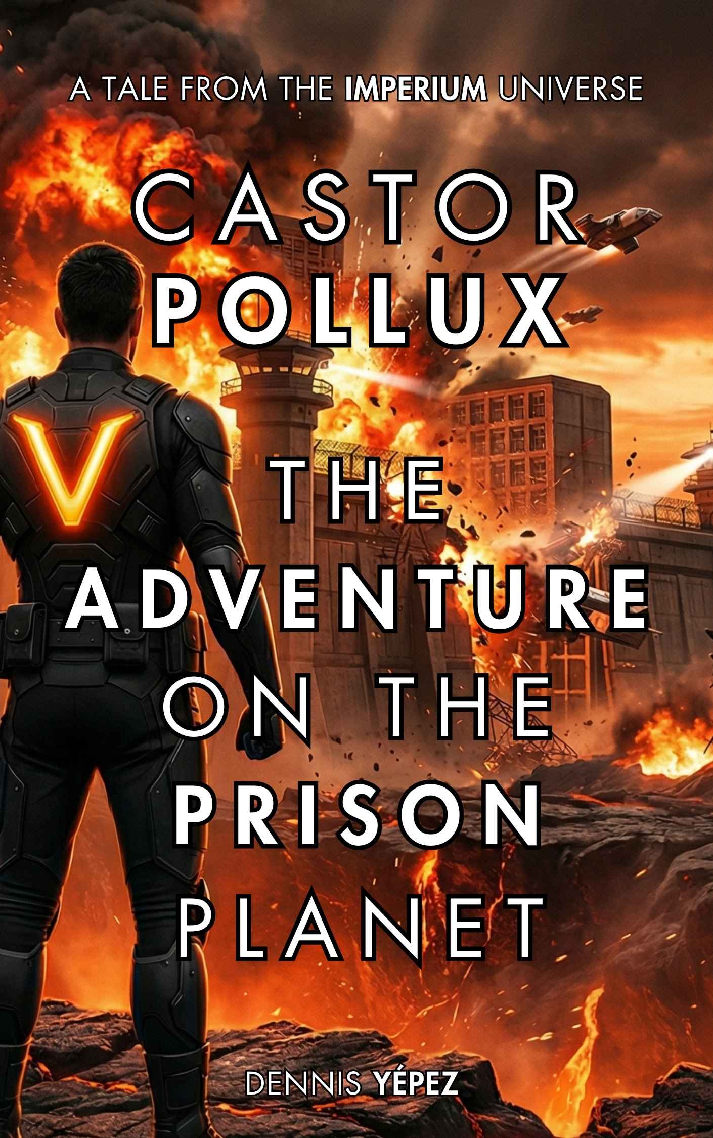 Castor Pollux The Adventure on the Prison Planet Book 1 cover sci fi pulp novel