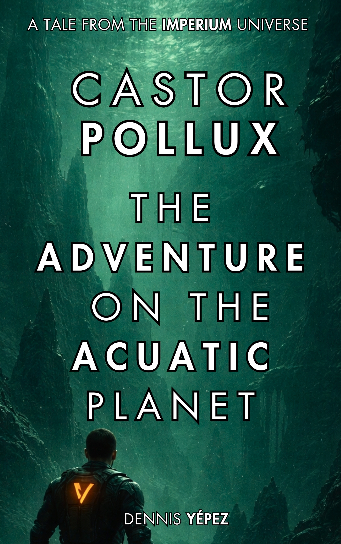 Castor Pollux The Adventure on the Aquatic Planet book cover showing a sci-fi ocean world with deep waters and alien atmosphere