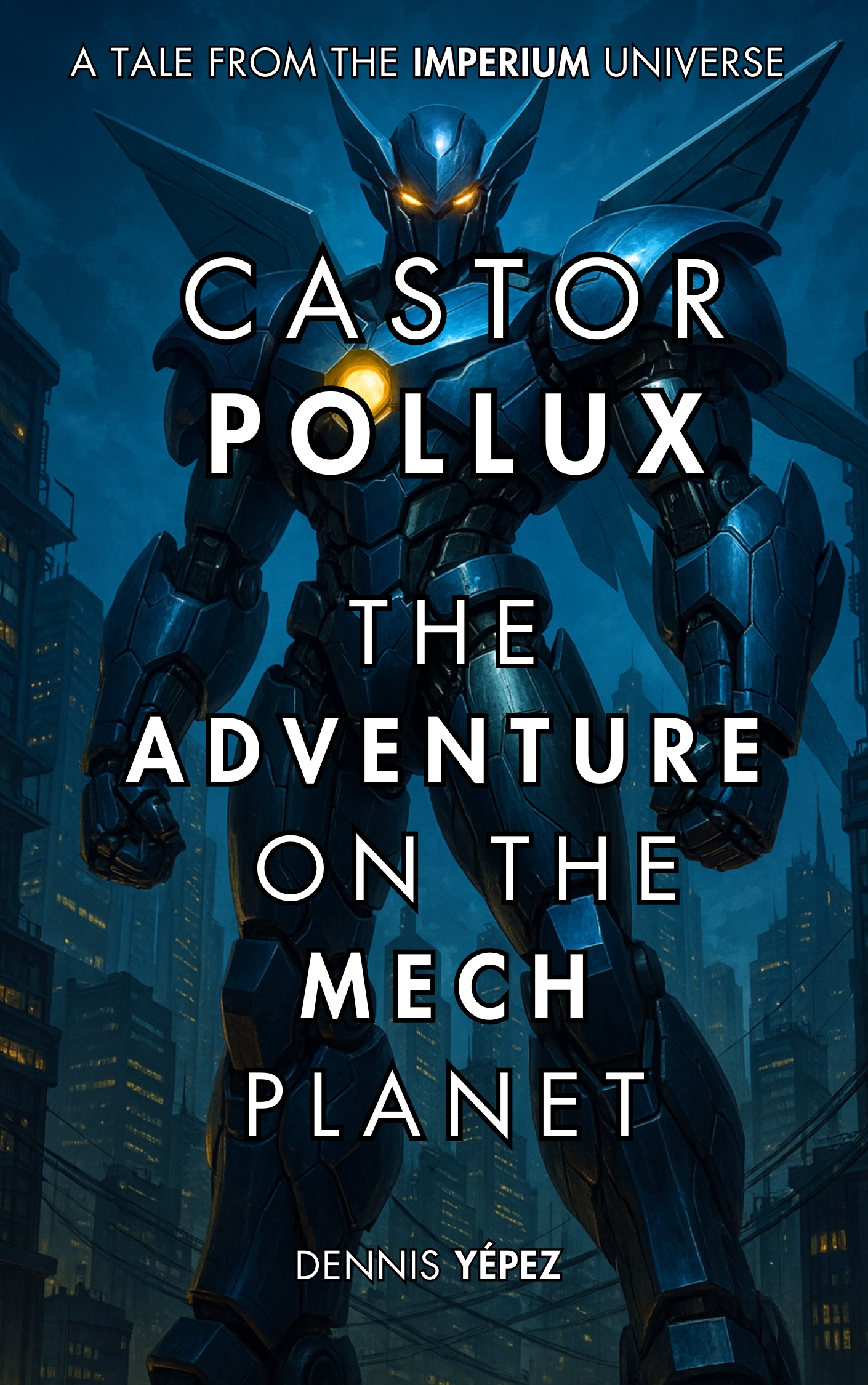 Castor Pollux Book 6 The Adventure on the Mech Planet cover science fiction pulp novel
