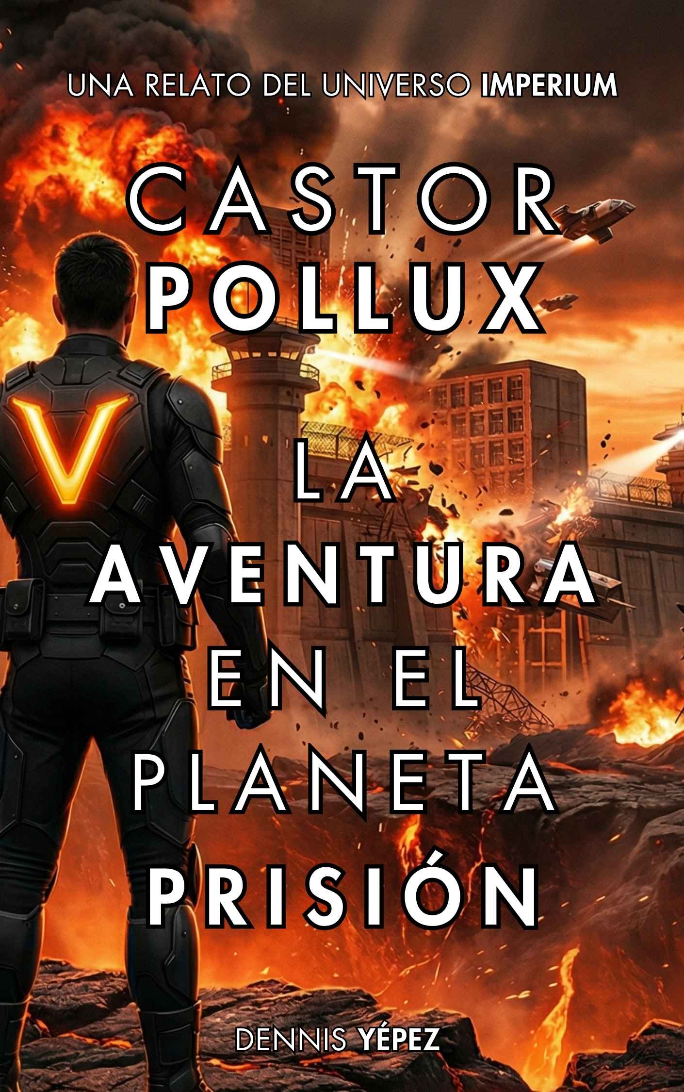 Castor Pollux The Adventure on the Prison Planet Book 1 cover sci fi pulp novel